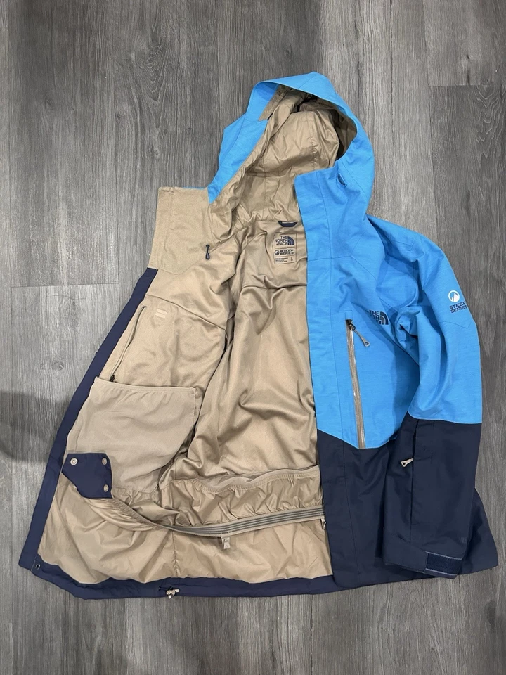 North Face крутой серии Goretex лыж сноуборда с капюшоном Jaket мужской большой синий. - Изображение 3 из 4