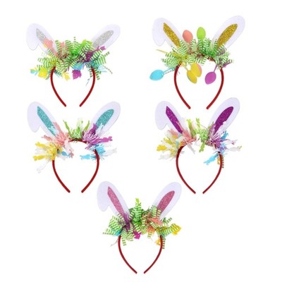 Women Hairband Easter Rabbits Ear Glitter Party Photo Booth Props for Girls