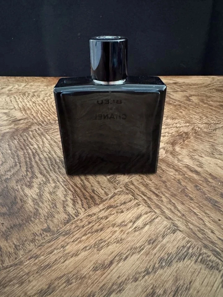 Flacon de Parfum Vide 100 ml Verre Sombre Noir Design Rectangulaire Collection - Photo 3/4