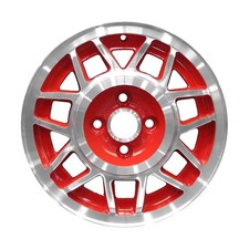 Refurbished Machined And Painted Red Aluminum Wheel 14 X 6 171601025hv3y Refurbished Machined And Painted Red Aluminum Wheel 14 X 6 171601025hv3y