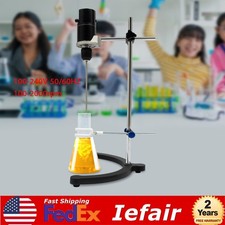 120W Electric Overhead Stirrer Max.40L Digital Lab Mixer Time & Speed Adjustable
