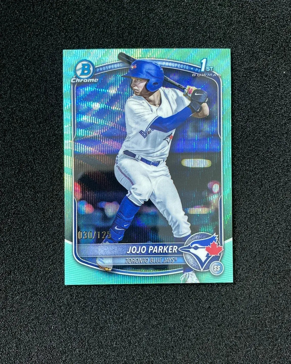 2025 Topps Bowman Draft Chrome Aqua Wave #BDC-8 Jojo Parker 1st 30/125 QI95