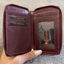 Visconti Kwaliteit Dames Zacht Lederen Medium Portemonnee Spectrum