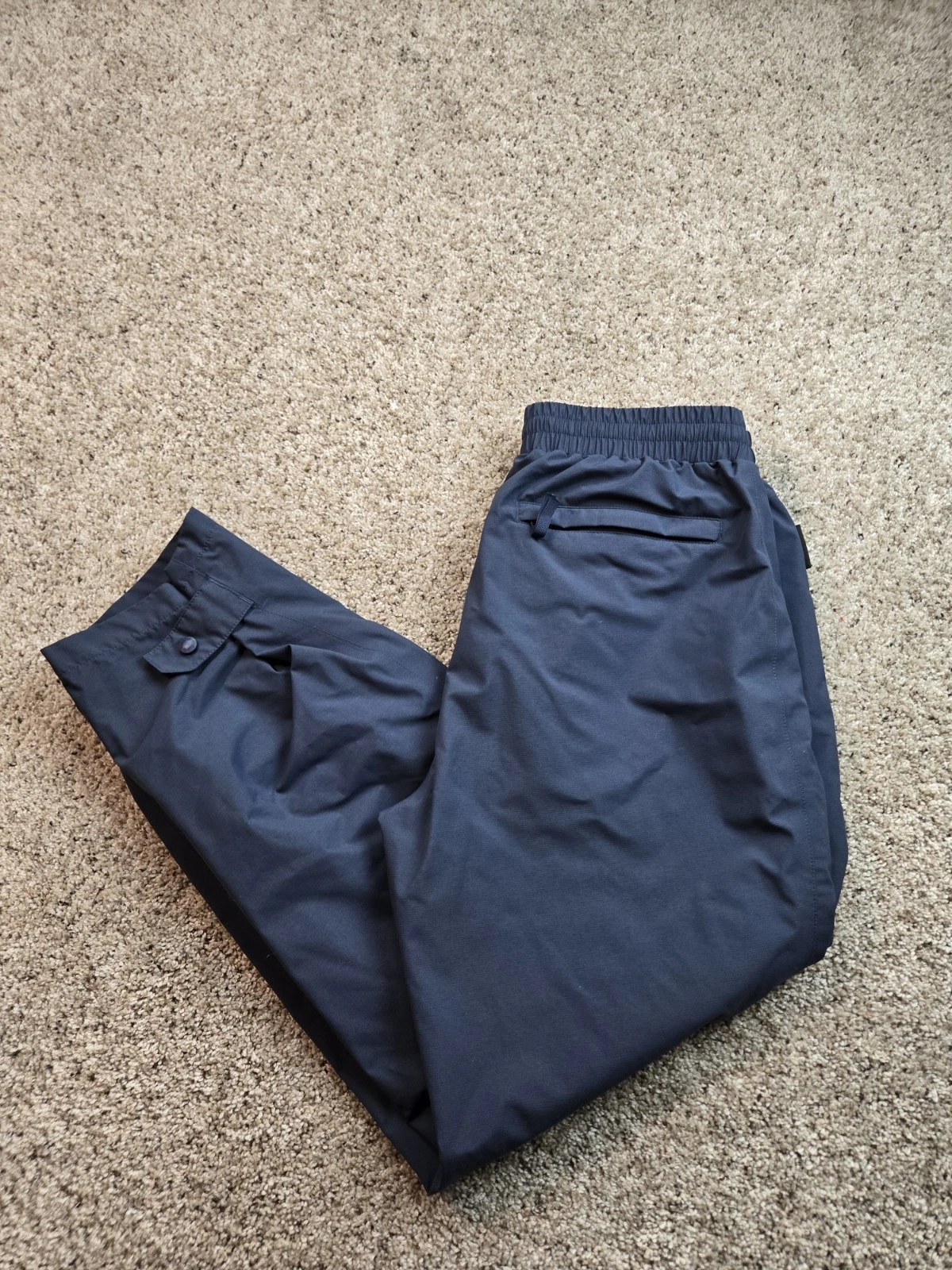 Vintage Cabela's Pants Mens Medium Blue GoreTex Shell Rain Nylon Lined