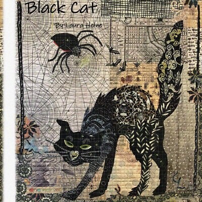 Black Cat Fused Quilt Pattern