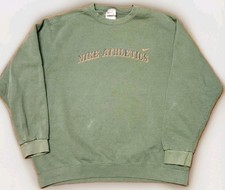 NIKE Athletics Sweatshirt Men's XL Army Green Crewneck Sweater Vintage USA MADE