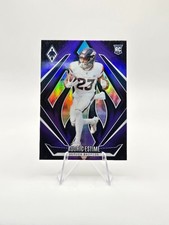 Audric Estime 2024 Panini Phoenix RC Purple Fade #156 Broncos