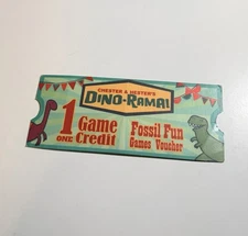 Disney Animal Kingdom Chester And Hester’s Dino-Rama One Game Ticket Voucher