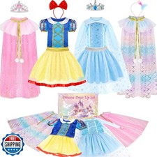 EULRGAUS Princess Dress Up for Girls 3-6, Toddler Dress Up Clothe