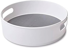 Non-Skid Storage Turntable, 12-Inch, Gray