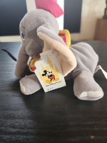 Walt Disney World 7" Dumbo Mini Bean Bag-Beanie Plush NWT - Picture 12 of 14