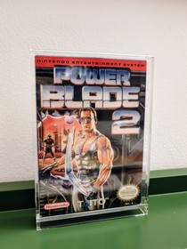 Nintendo NES HOLY GRAIL in Acryl Case: POWER BLADE 2 CIB REV-A USA