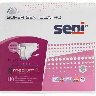 SUPER SENI Quatro Gr.2 M Inkontinenzhose, 10 St