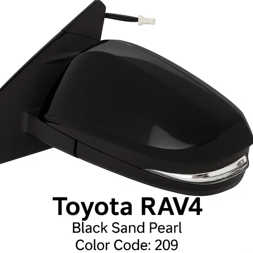 New BLACK PEARL Mirror LH Side fits 16-18 Rav4 Heat-Signal-BSM 360 Camera JAPAN