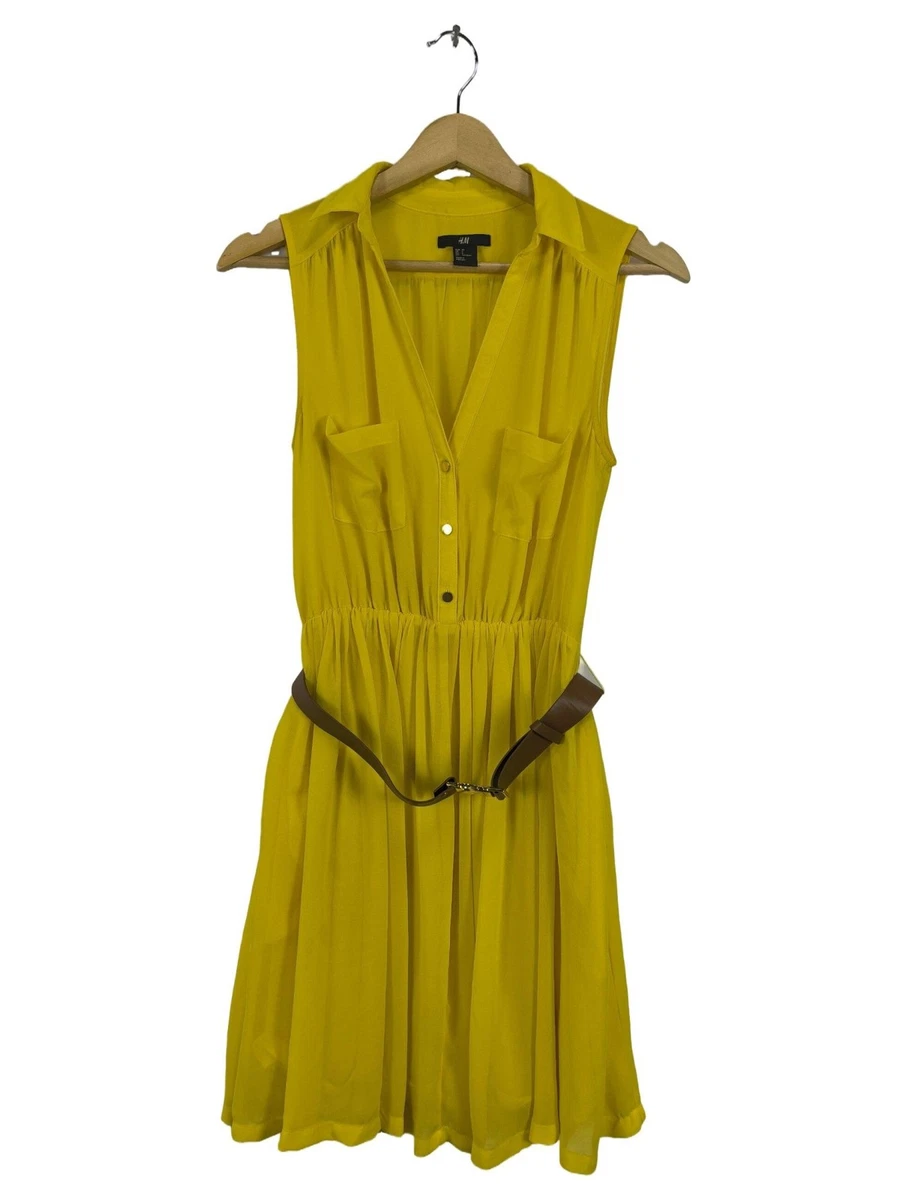 Robe d’été Dames T EU 36 bleu-rose-jaune primevère style