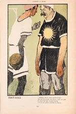 ⚽ 1900s Football Art Nouveau Poster - 24x36” - French Vintage Illustration -