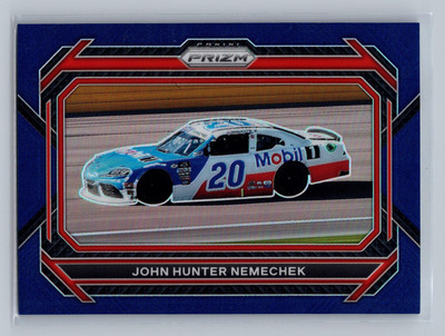 2023 Panini Prizm #100 John Hunter Nemechek Blue Prizm #/499