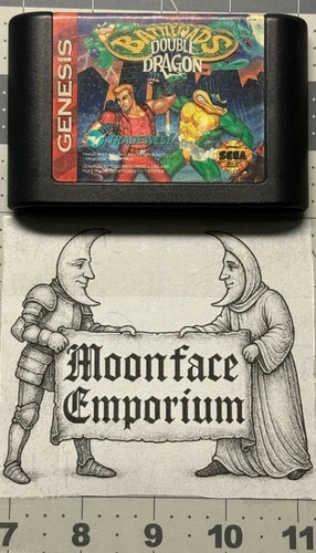 BATTLETOADS DOUBLE DRAGON Sega Genesis Cart Cleaned Tested Free ship