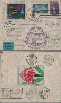 1935 Pan Am China Clipper Honolulu Hawaii to Germany via Austria and Hungary