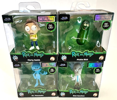 NEW Rick & Morty Metalfigs Jada Toys 2.5” Die-Cast Figures – Set