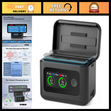 Dual-Slot Battery Charger for Insta360 X5 - 27W Fast Charging Case with LCD Disp