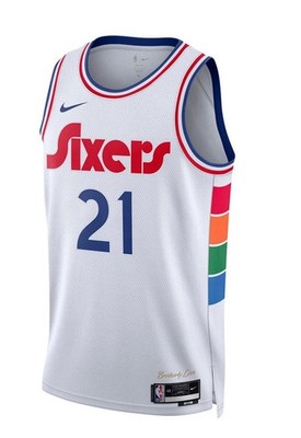 NWT Nike Dri-Fit Joel Embiid Phila  76ers Spectrum City Edition Jersey Kid LRG
