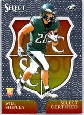 2024 Panini Select Certified Rookies #20 Will Shipley Philadelphia Eagles