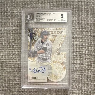 Topps 75 Years of Topps 2026 Ichiro Gold Die-Cut Autograph /50 BGS