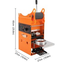 Manual Bubble Tea Cup Sealer Machine 300-500 Cup/h Sealing Machine