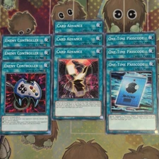3 x Card Advance/Enemy Controller/1-Time Passcode 1st Ed EGS1-EN029/25/31 YuGiOh