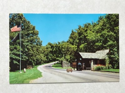 M914 Postcard Guthrie Memorial Entrance, Clifty Falls State Park, Madison IN