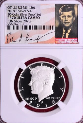 NGC PF-70 UCAM FUN SHOW RELEASE ! 2018-S SILVER PROOF KENNEDY HALF