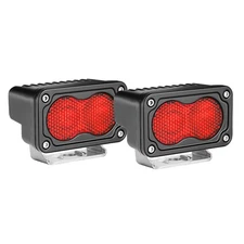 3" Single S2 Sport Red Spot 1000K Auxiliary LED Work Light Cube Pods 4000 Lumens