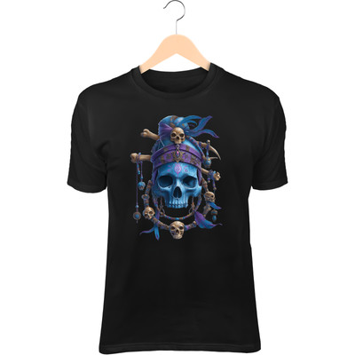 Skull Shaman Queen II T-Shirt   Third Eye, Bone Jewelry, Ceremonial Tattoos