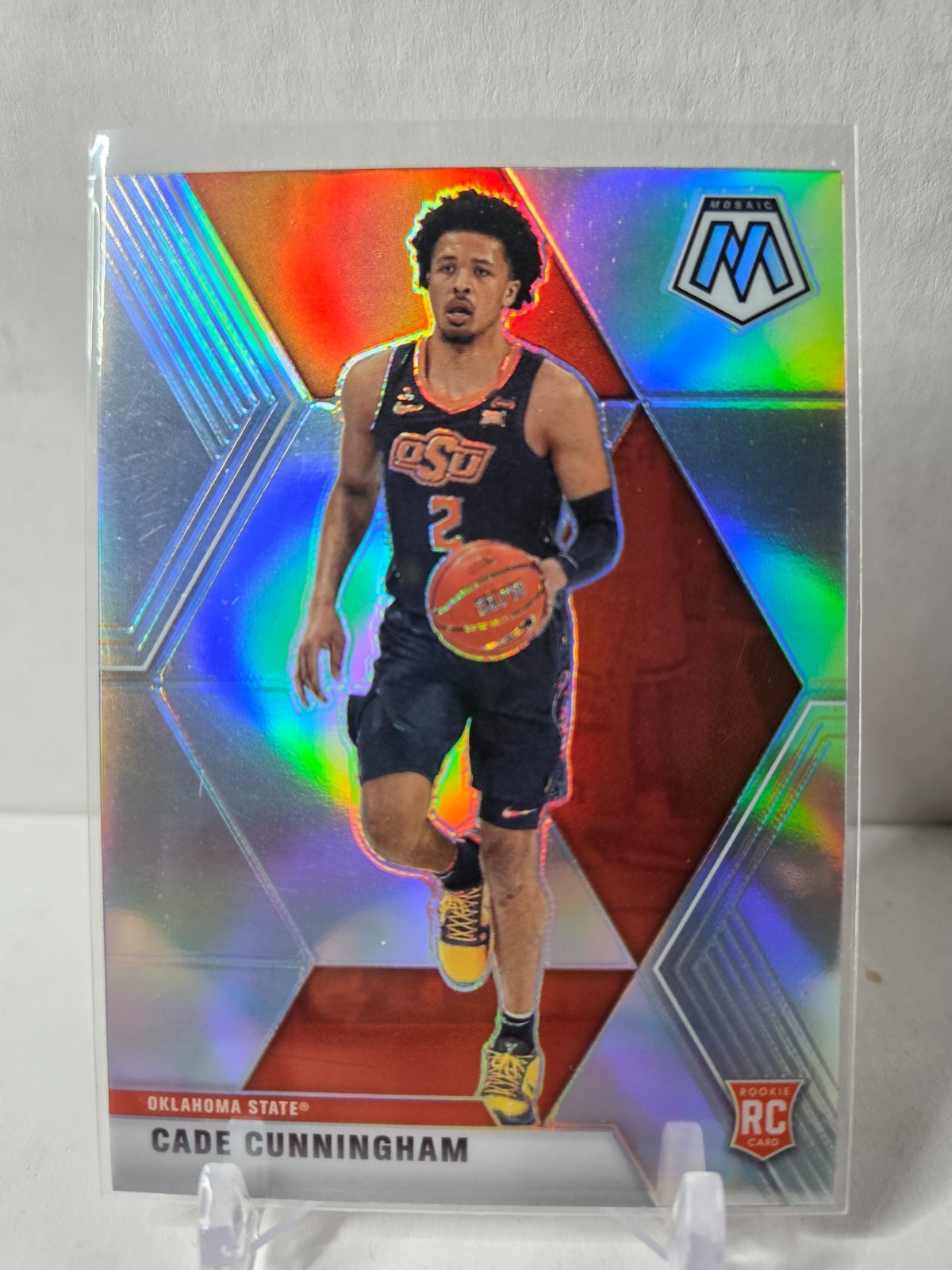 2021-22 Panini Chronicles Draft Mosaic Silver Prizm Cade Cunningham #251 RC