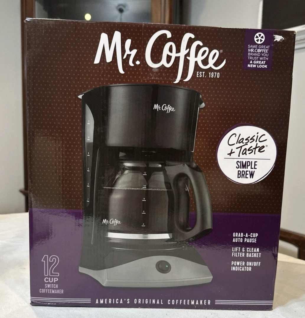 Mr. Coffee 12 Cup Coffee Maker American Original Simple Brew Open Box