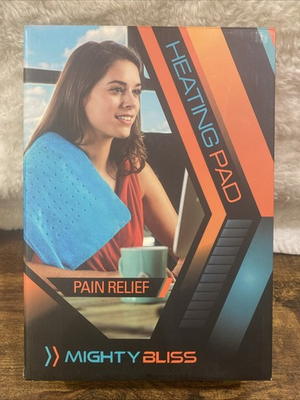 #ad MIGHTY BLISS 12quot;x24quot; Electric Heating Pad for Muscle Pain Cramps Relief $22.99