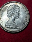 1967 SILVER CANADA 25 CENTS LOOKS UNCIRCULATED WITH TONING IN REAL LIFE #179