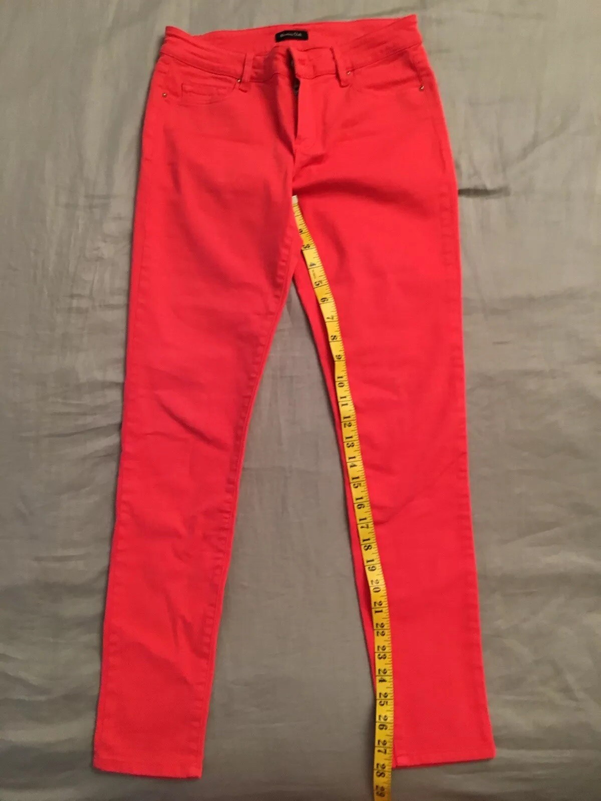 Massimo Dutti Pink Pants Stretch Mid-raise Slim Fit Size 36 US 4 image 2