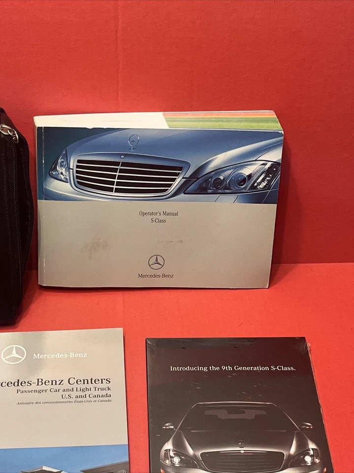 07 2007 Mercedes-Benz S-Class S550 S600 Owners Manual w/ Genuine Leather Case - Изображение 3 из 4