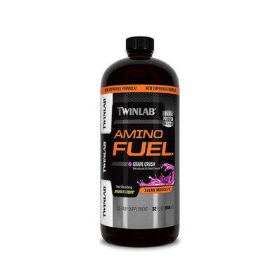 Twinlab AMINO FUEL 32 fl oz Liquid Aminos 23g Protein BUILD MUSCLE - BOTH FLAVOR