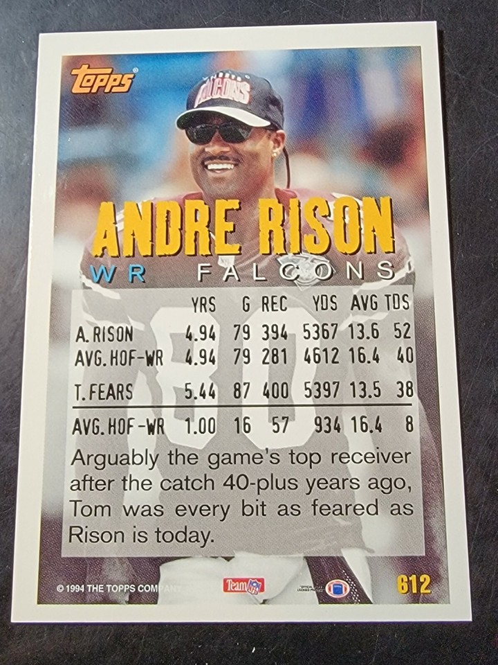 1994 Topps Football #612 Andre Rison | eBay
