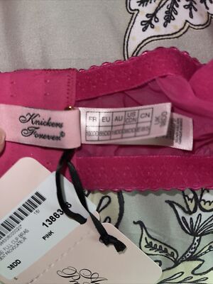 tag NWT Agent Provocateur Lorna PINK Red Bra 38DD SEXY SHEER NEW