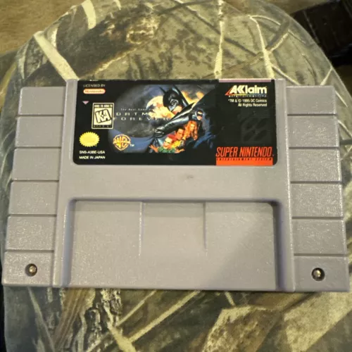 Batman Forever Super Nintendo SNES video Game THE REAL GAME BEGINS