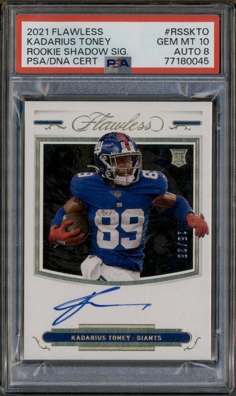 Kadarius Toney Panini Flawless Rookie Shadow Signatures #RSSKTO Base