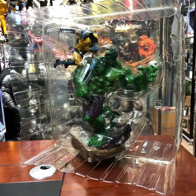 Figura de acción Wolverine Vs Hulk de cómics de película colección de estatua modelo juguetes en caja Foto 4 de 4