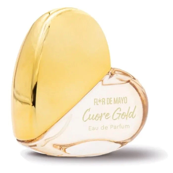 Eau de Parfum Cuore Gold FLOR DE MAYO (20ml) Flacon coeur - Photo 1/1