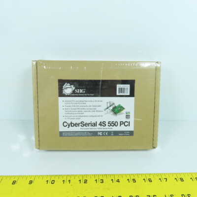 Siig Cyberserial 4s 550 PCI Platine Mit 4 16550 Serie Anschlüsse (Versiegelt)
