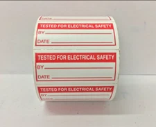 ELECTRICAL SAFETY Inspection Quality Control | 1.5" x 5/8" | 350 Labels
