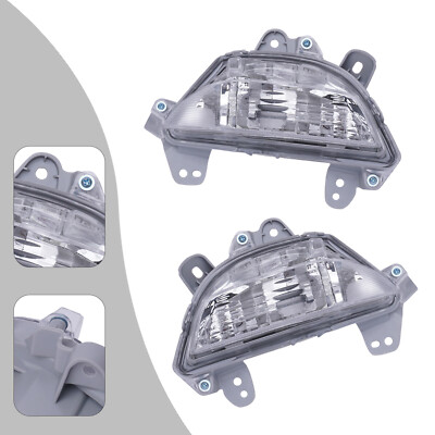 Pair Front Bumper Turn Signal Lights Fog Lights Lamps for Mazda 3 2014 2015 2016
